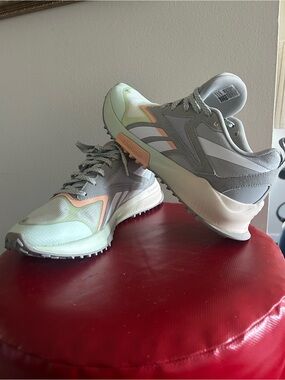 Reebok Women's Gray, Mint & Peach Athletic Sneakers. Style Lavante trail 2